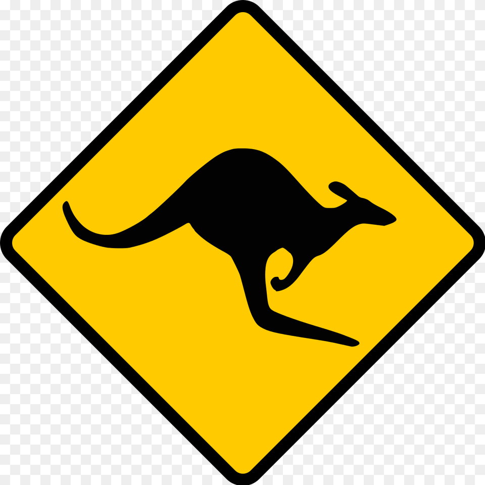 Kangaroo Clip Art, Sign, Symbol, Road Sign, Animal Free Png
