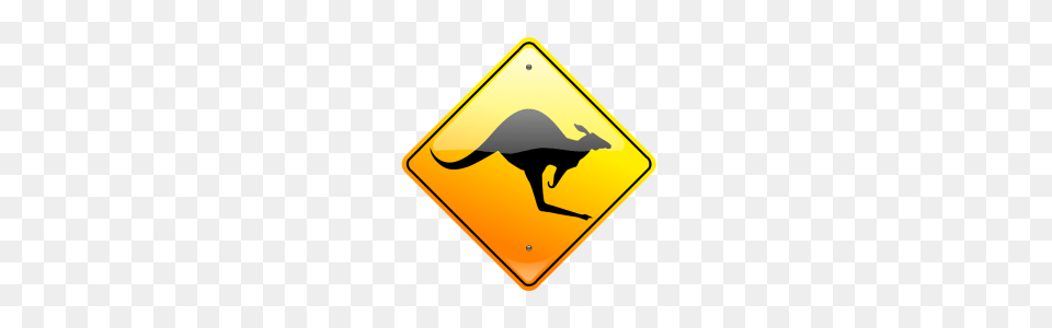 Kangaroo Clip Art Download, Sign, Symbol, Road Sign Png