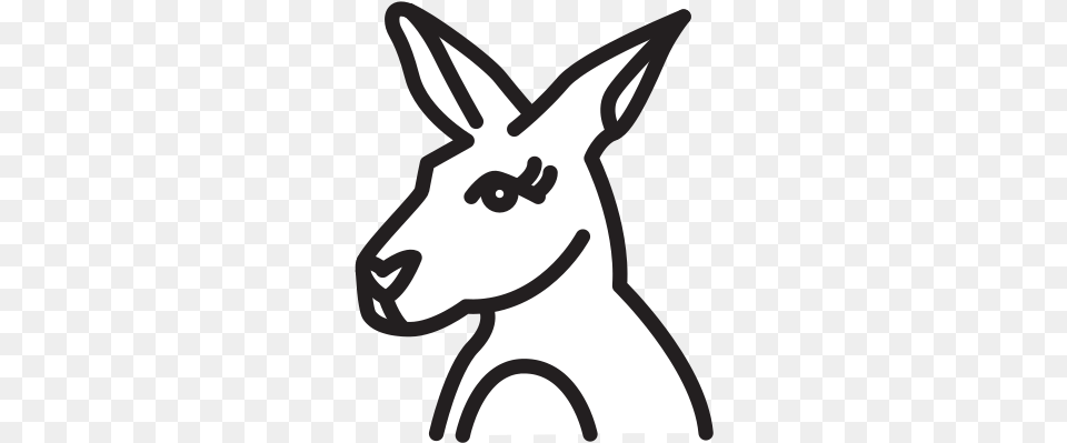 Kangaroo Free Icon Of Selman Icons Sketch, Bow, Weapon, Animal, Mammal Png Image