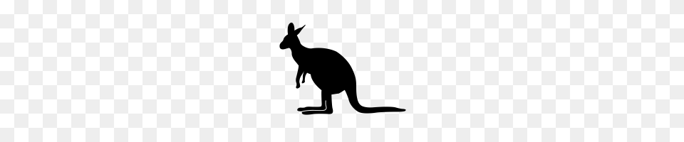 Kangaroo Icons Noun Project, Gray Png Image