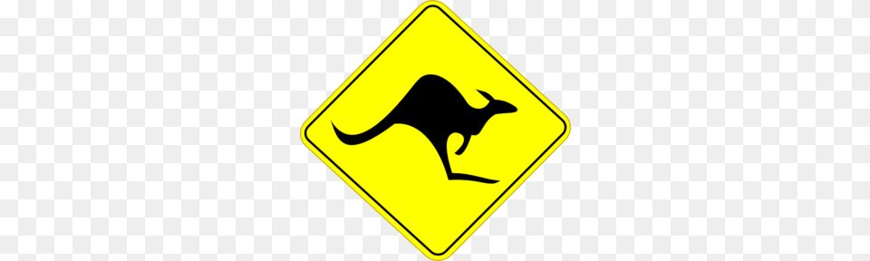 Kangaroo Road Sign Clip Art, Symbol, Road Sign Free Transparent Png