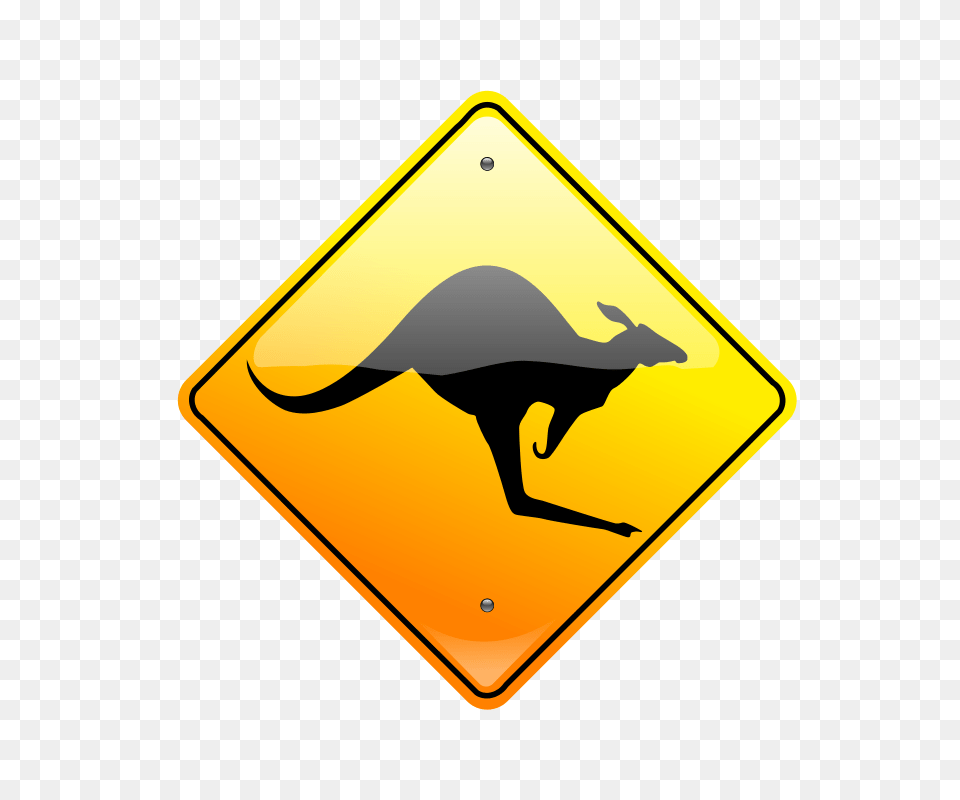 Kangaroo Sign, Symbol, Road Sign Free Png