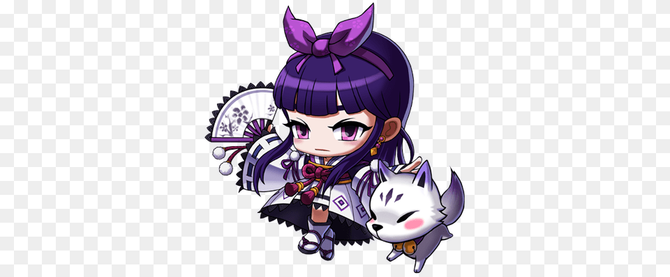 Kanna 3 Image Kanna Maplestory, Book, Comics, Publication, Purple Free Transparent Png