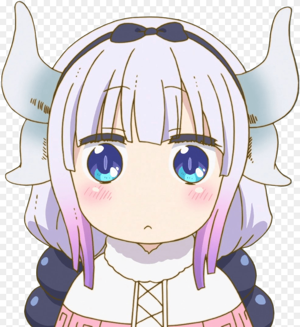 Kanna Kamui Miss Dragon Maid Kanna Face, Book, Comics, Publication, Anime Png Image