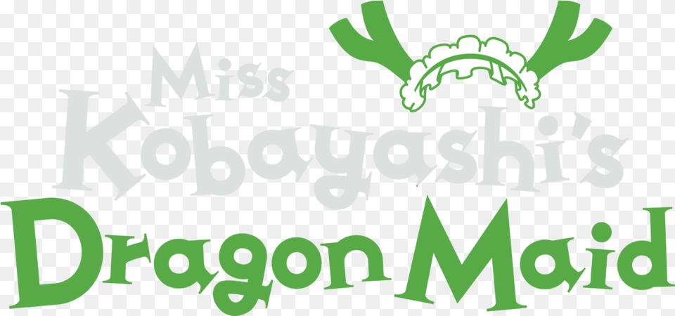 Kanna Kamui Miss Dragon Maid Logo, Green, Text Free Png