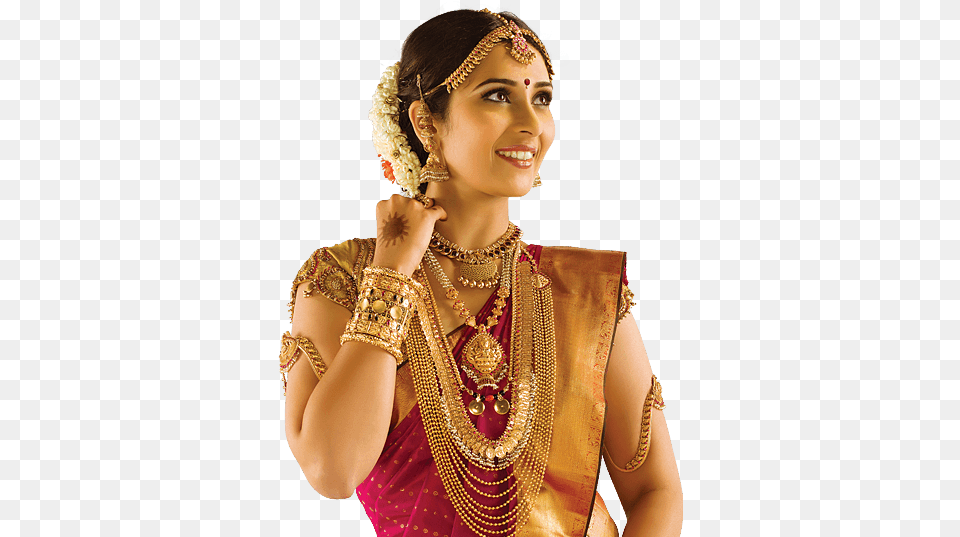 Kannadikabridepng Pixels Gold Worn Right Bridal Jewellery Model, Accessories, Blouse, Clothing, Necklace Png