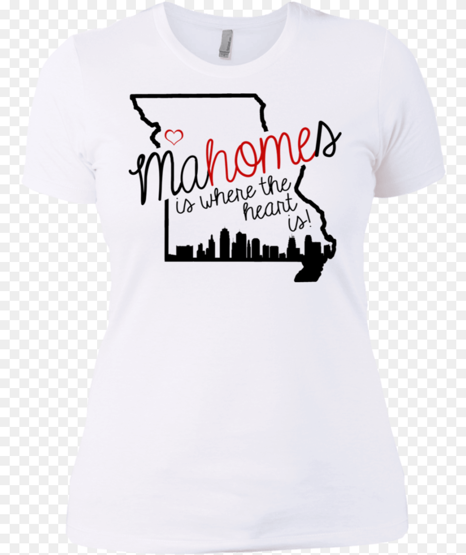Kansas City Chiefs Mahomes Is Where The Heart Is Shirt T Shirt, Clothing, T-shirt Png Image