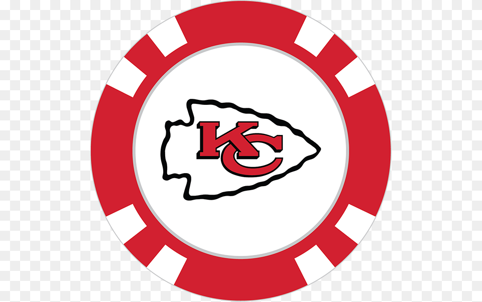 Kansas City Chiefs Poker Chip Ball Marker, Food, Ketchup, Sign, Symbol Png Image
