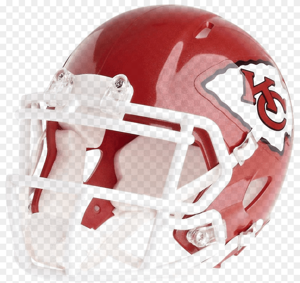 Kansas City Chiefs Riddell Mini Speed Football Helmet Riddell, American Football, Football Helmet, Person, Playing American Football Free Png