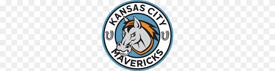 Kansas City Mavericks Logo, Emblem, Symbol, Animal, Mammal Png Image