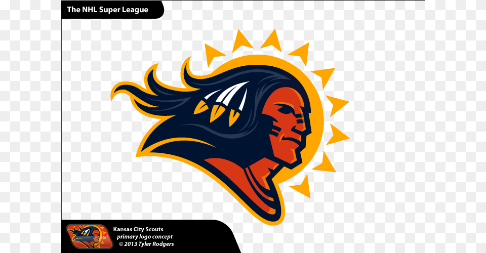 Kansas City Scouts Concept Logo, Head, Face, Person, Advertisement Png Image