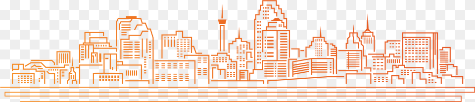 Kansas City Skyline Cartoon, Metropolis, Urban, Architecture, Building Png Image