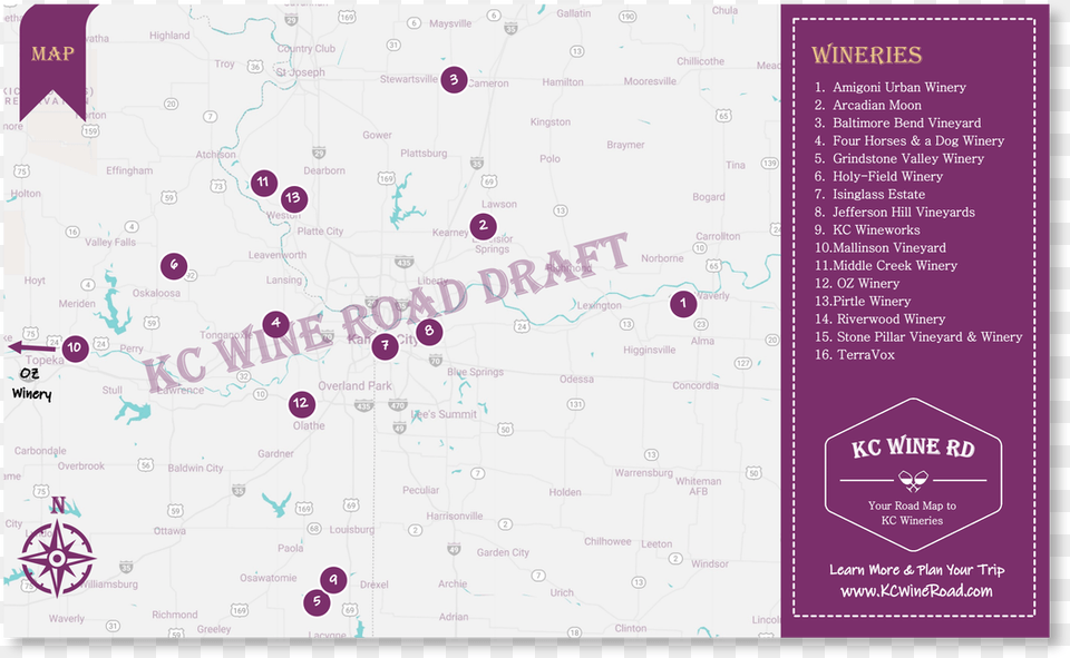 Kansas City Wine Road Map Handwriting, White Board, Chart, Plot, Text Free Png