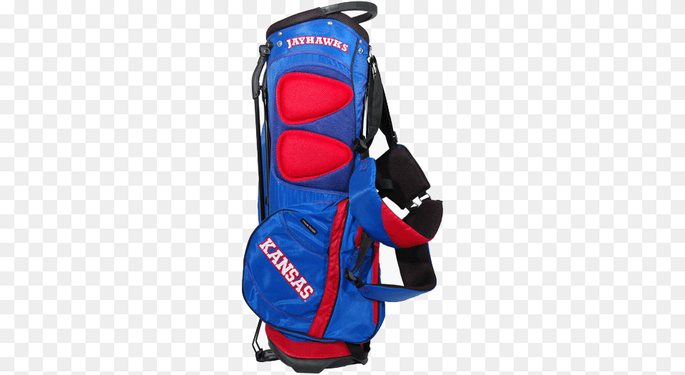 Kansas Jayhawks Fairway Stand Golf Bag Golf Bag, Backpack, Clothing, Glove Png Image