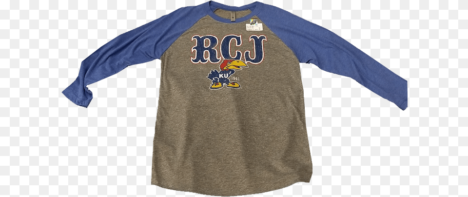 Kansas Jayhawks Rcj 1941 Baseball Tee Sweater, Clothing, Long Sleeve, Shirt, Sleeve Png