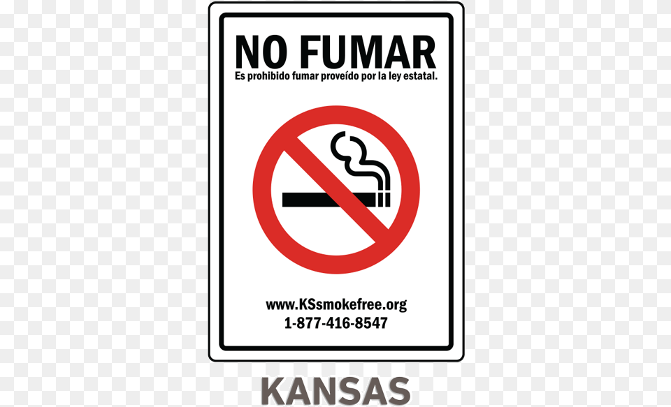 Kansas No Smoking Sign Health And Safety No Smoking, Symbol, Advertisement, Poster, Road Sign Free Png Download