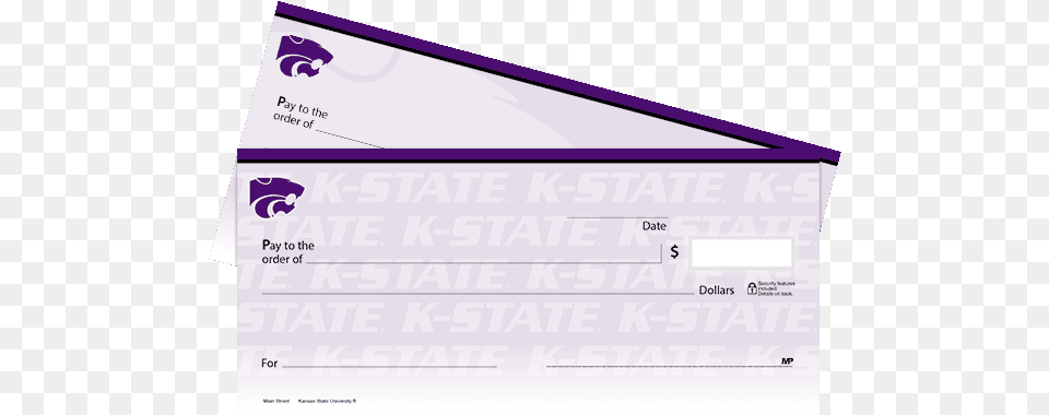 Kansas State University Checks, Text, Document Png Image