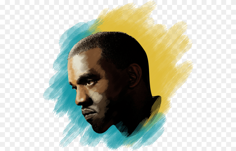 Kanye Illustration, Portrait, Photography, Person, Face Free Png Download