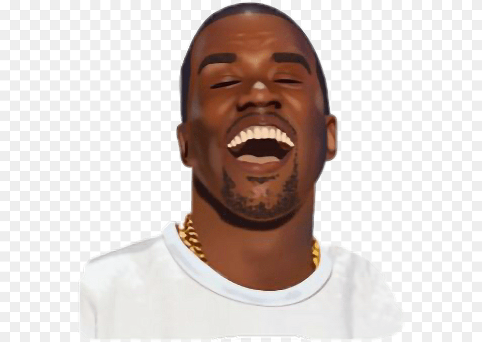 Kanye Kanye Kimoji, Adult, Man, Male, Laughing Free Png