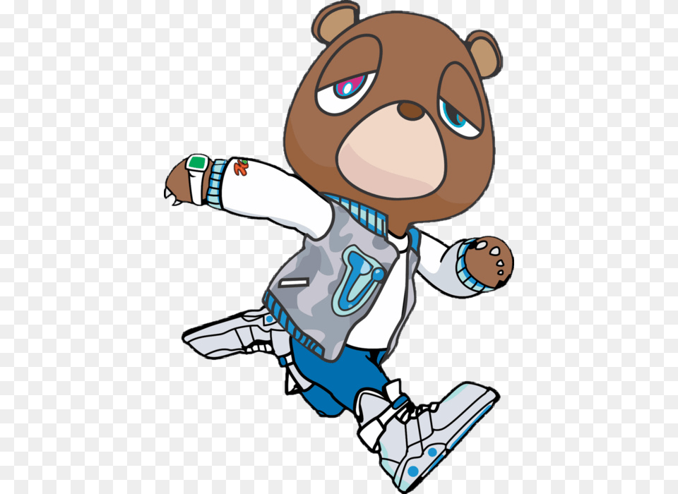 Kanye West Bear Running Kanye West Bear Running, Baby, Person Png