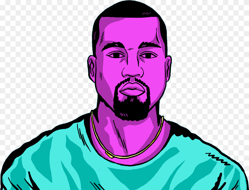 Kanye West Dessin, Adult, Portrait, Photography, Person Png Image