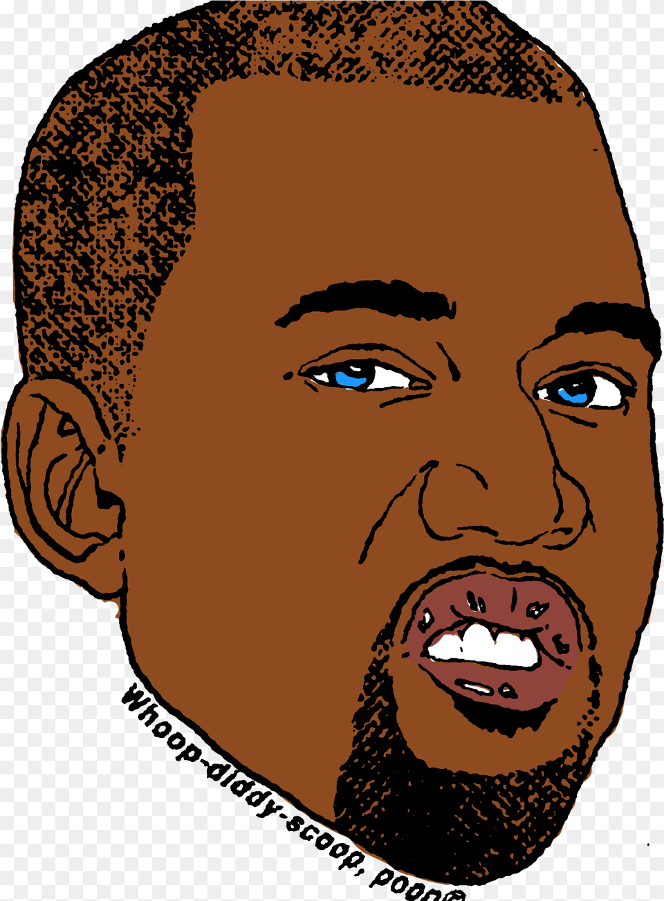 Kanye West Face For Adult, Person, Head, Photography, Man Png Image