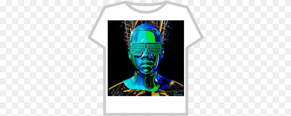 Kanye West Glow In The Dark Tour T Shirt Roblox T Shirt Roblox Hacker, T-shirt, Clothing, Adult, Person Free Png Download