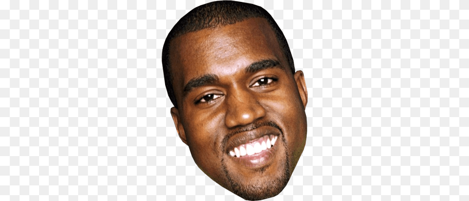 Kanye West Head, Smile, Face, Happy, Person Png Image