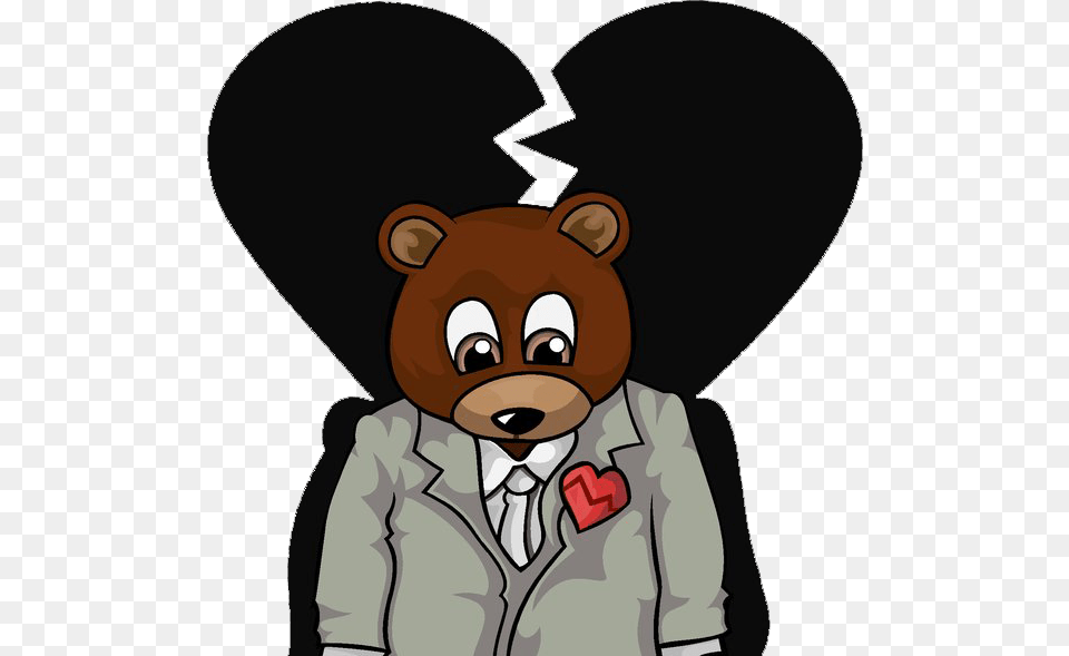 Kanye West Heartless Bear, Baby, Book, Comics, Person Free Png