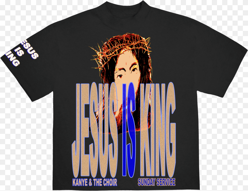 Kanye West Jesus Is King Merch, Clothing, T-shirt, Shirt, Adult Free Png Download