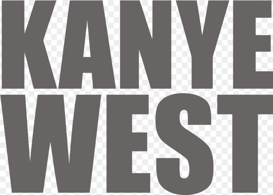 Kanye West Logo Grey Number, Text, Symbol Free Png
