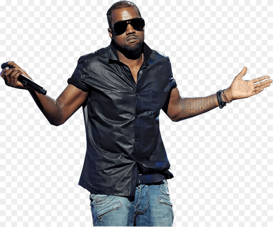 Kanye West Shrug Transparent, Accessories, Sleeve, Sunglasses, Clothing Free Png