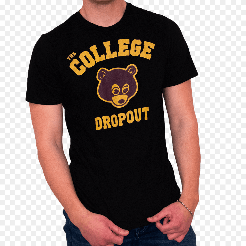 Kanye West The College Dropout T Shirt In Color Apparel, Clothing, T-shirt, Animal, Bear Free Png