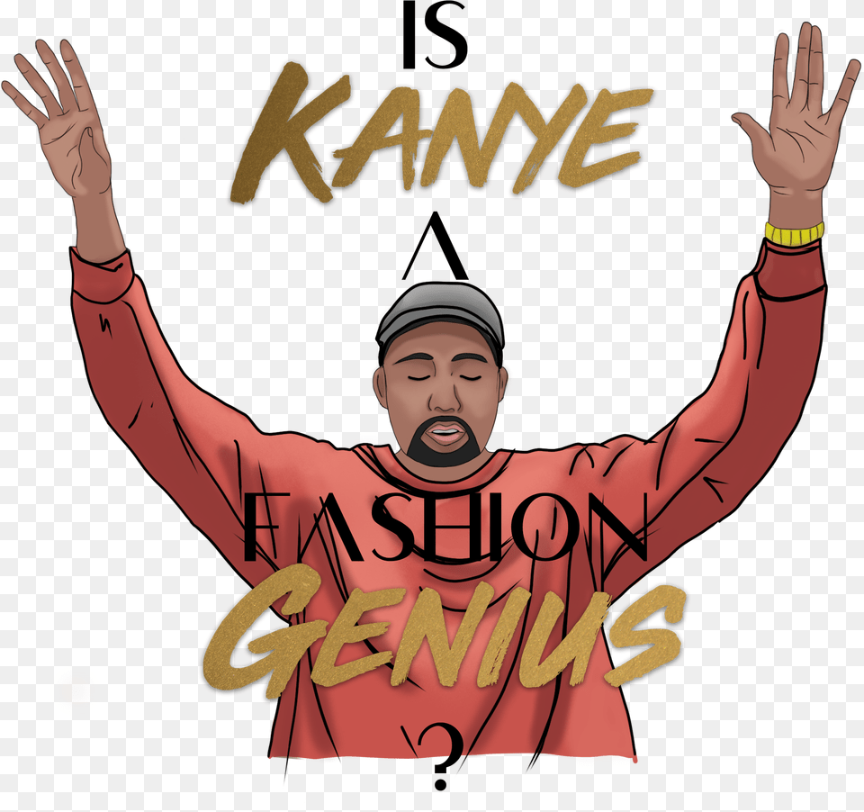 Kanye Wests Influence On Fashion And The Evolution Illustration, Hat, People, Clothing, Cap Png Image