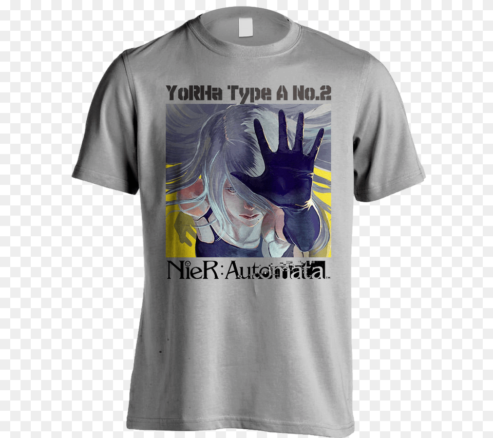 Kaos A2 Shirt Game Nier Automata Baju Yorha Type Moose Knuckle Shirt, Clothing, T-shirt, Adult, Female Png Image