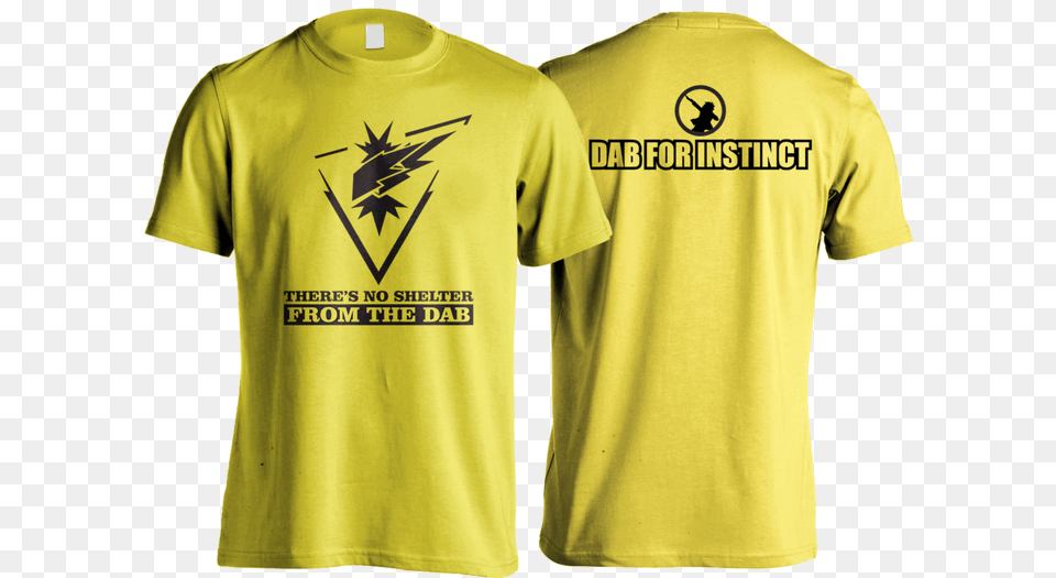 Kaos Dab Team Instinct Game Pokemon Go Spark Sipsco Shirt, Clothing, T-shirt Free Png Download