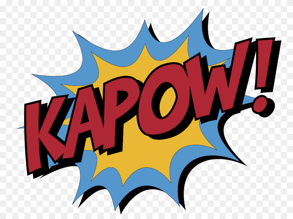Kapow, Logo, Dynamite, Weapon, Art Free Png Download