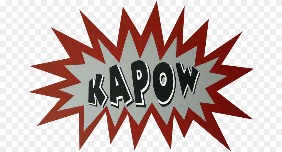 Kapow Cartoon Popart Painting Space Colony Ark, Sticker, Logo Free Transparent Png