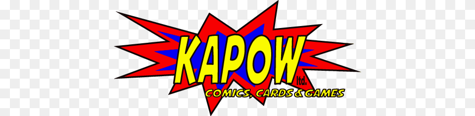 Kapow Ltd Comics Cards And Games, Logo, Dynamite, Weapon Png