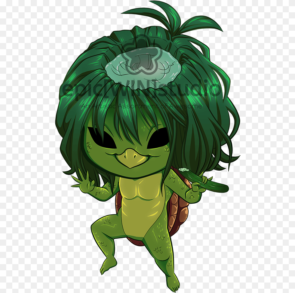 Kappa, Green, Person, Book, Comics Free Png Download