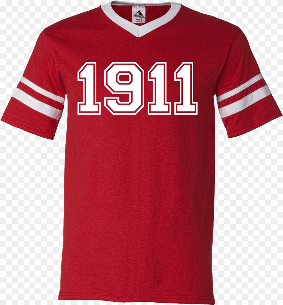 Kappa Alpha Psi 1911 Stripe Tee Manchester United Kit 2007, Clothing, Shirt, T-shirt, Jersey Png