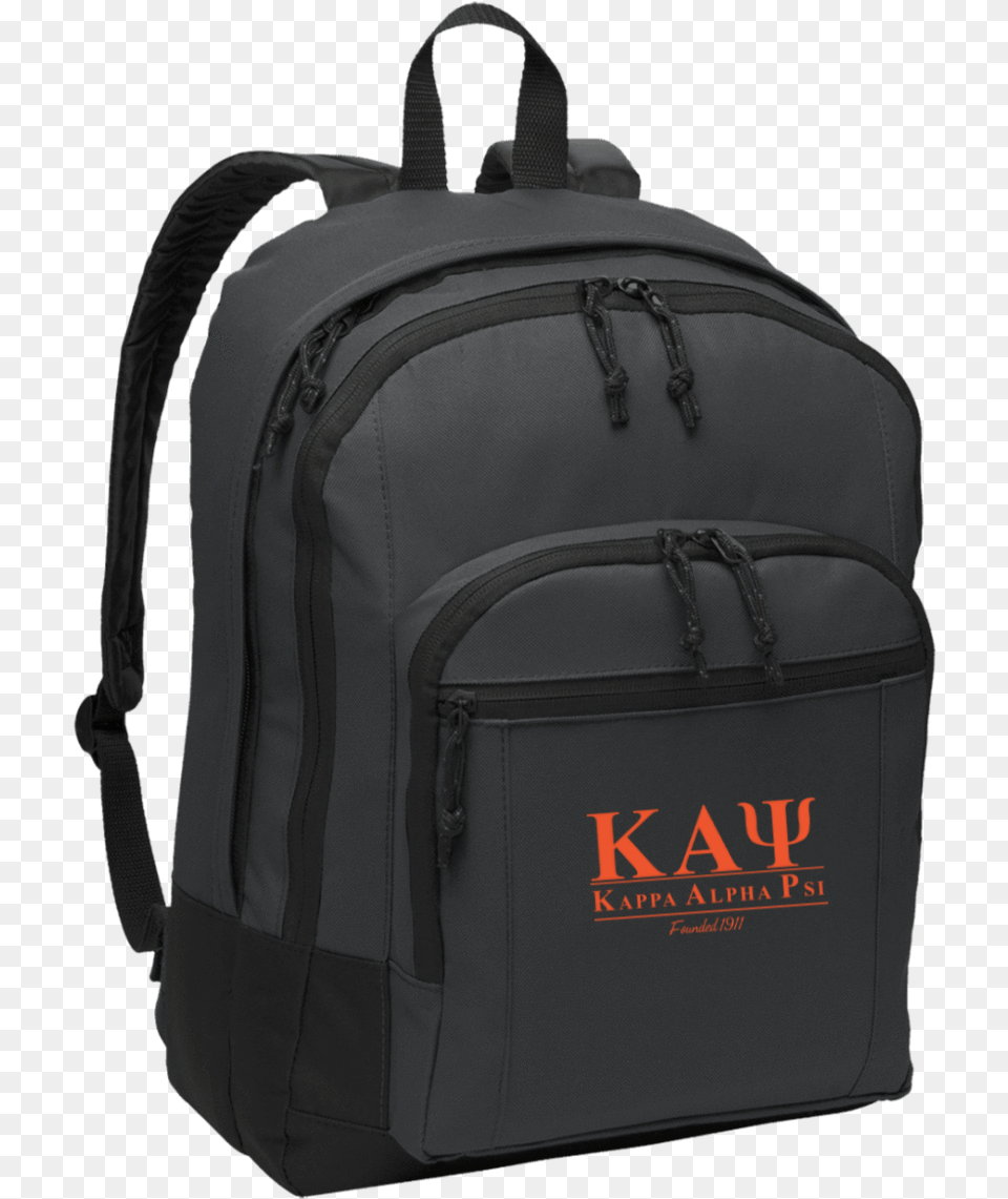 Kappa Alpha Psi Basic Backpack Custom Port Authority Dark Charcoal Basic Backpack, Bag, Accessories, Handbag Png