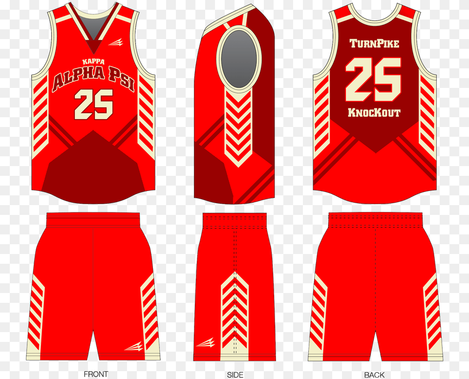 Kappa Alpha Psi Custom Modern Basketball Jerseys Basketball Jersey Side Design, Clothing, Shirt, Shorts Free Png Download