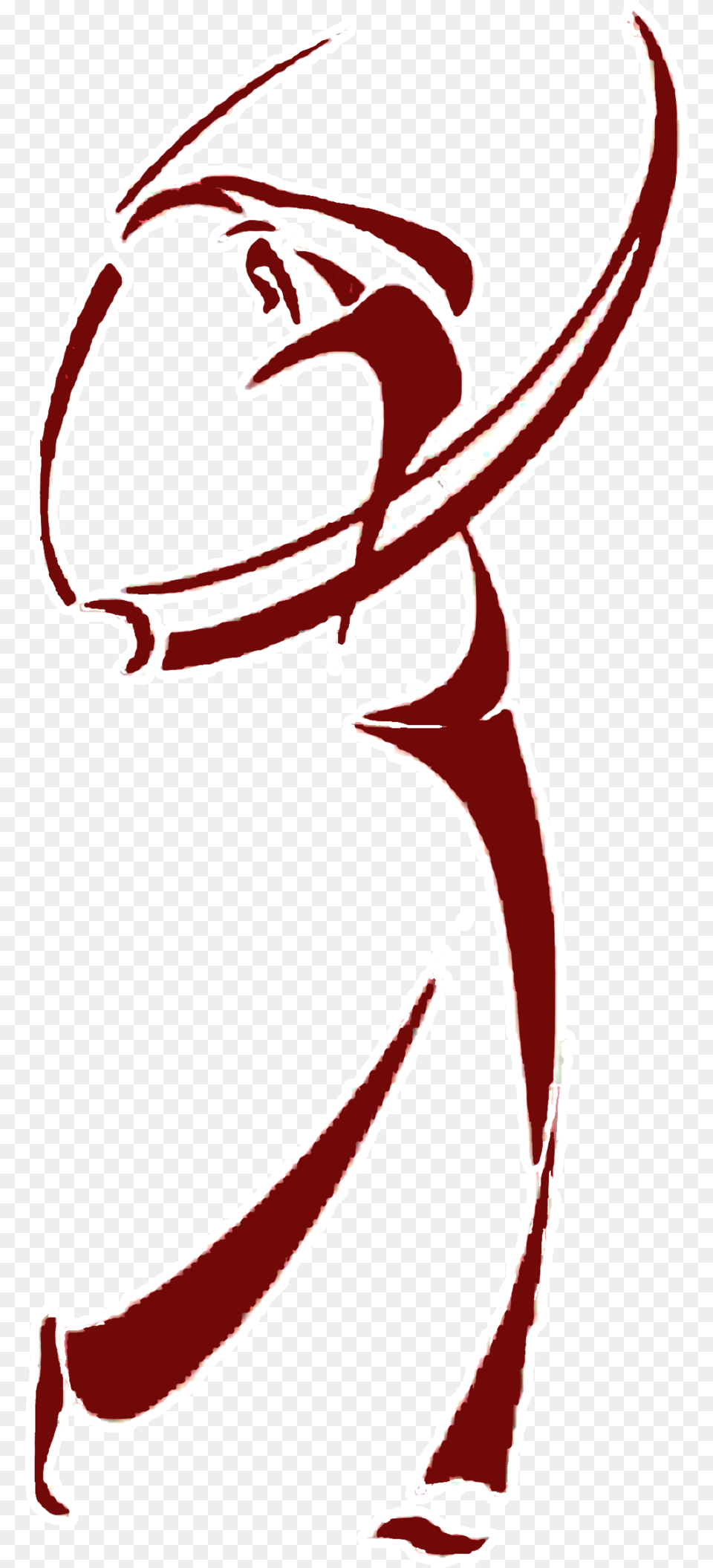 Kappa Alpha Psi Diamond Golfer Swinging, Person, Stencil Png Image