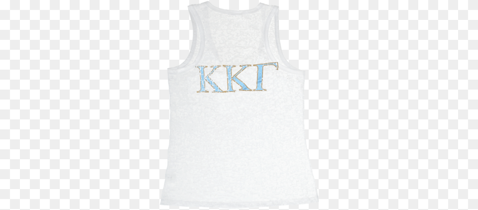 Kappa Kappa Gamma Burnout Tank, Clothing, Tank Top, Undershirt, T-shirt Free Transparent Png