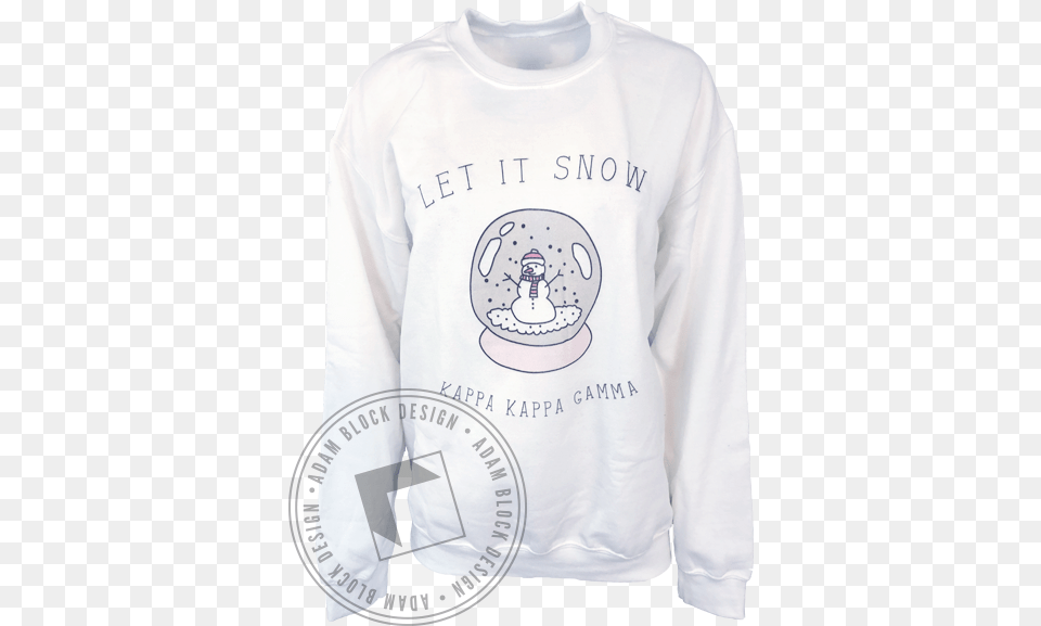 Kappa Kappa Gamma Let It Snow Sweatshirt Rush Sigma Nu Shirt, Clothing, Long Sleeve, Sleeve, T-shirt Png