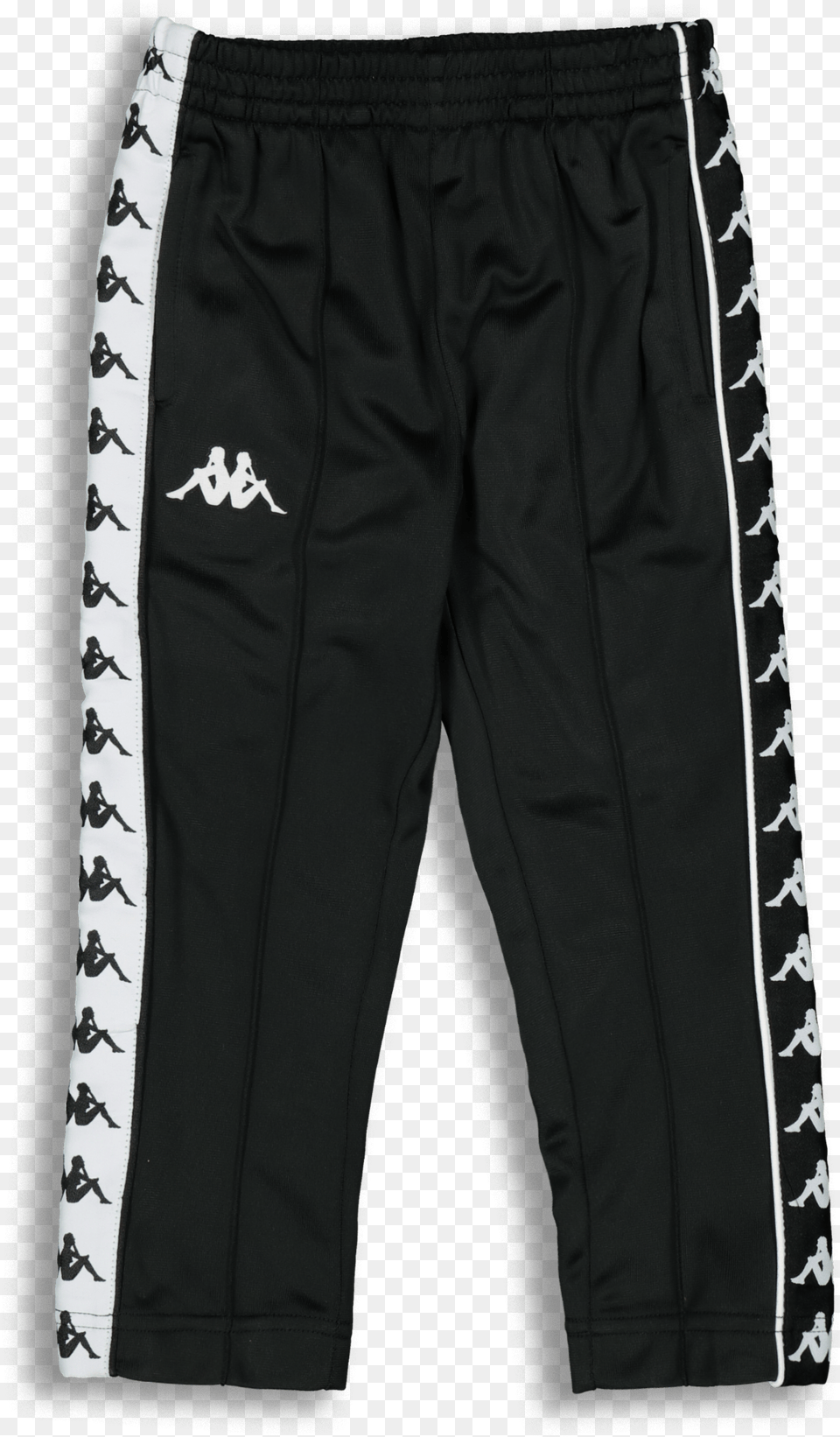 Kappa Pants Black And White, Clothing, Shorts, Coat, Person Png Image