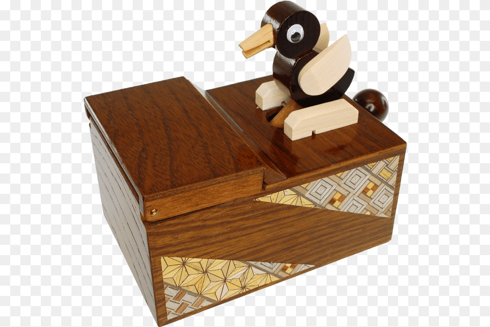 Karakuri Toothpick Bird Plywood, Box, Wood, Hardwood, Stained Wood Free Transparent Png