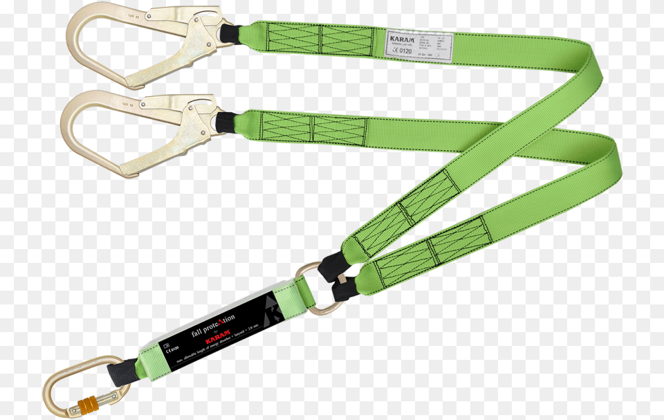 Karam Safety Harness With Double Lanyard Double Lanyard Safety Belt, Accessories, Leash, Electronics, Hardware Free Png Download