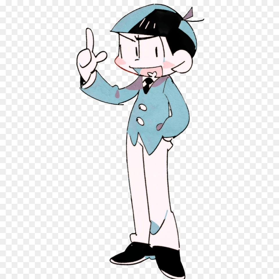 Karamatsu Karamatsumatsuno Sticker By Victor Fictional Character, Baby, Book, Comics, Person Free Png Download